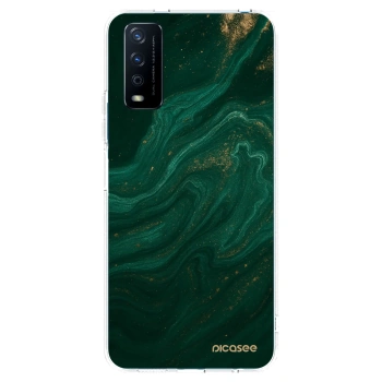 Picasee silikónový prehľadný obal pre Vivo Y11s - Green