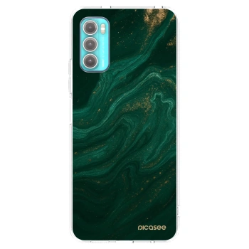 Picasee silikónový prehľadný obal pre Motorola Moto G60 - Green