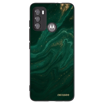 Picasee silikónový čierny obal pre Motorola Moto G60 - Green
