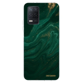Picasee silikónový prehľadný obal pre Realme 8 5G - Green