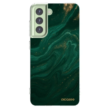 Picasee silikónový prehľadný obal pre Samsung Galaxy S21 FE 5G - Green