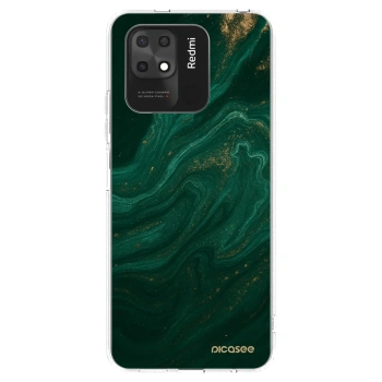 Picasee silikónový prehľadný obal pre Xiaomi Redmi 10C - Green