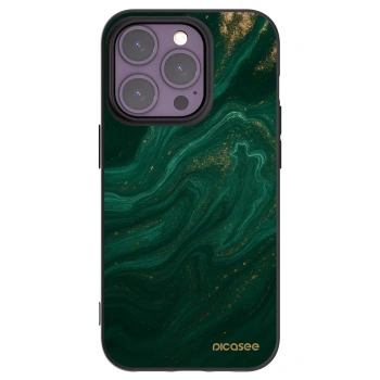 Picasee silikónový čierny obal pre Apple iPhone 14 Pro - Green