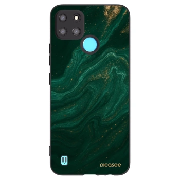 Picasee silikónový čierny obal pre Realme C21Y - Green