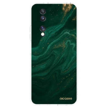 Picasee silikónový prehľadný obal pre Honor 70 - Green