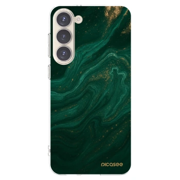 Picasee silikónový prehľadný obal pre Samsung Galaxy S23+ 5G - Green