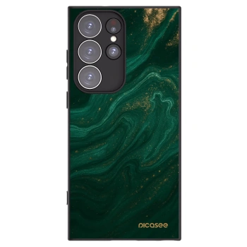 Picasee silikónový čierny obal pre Samsung Galaxy S23 Ultra 5G - Green