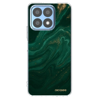 Picasee silikónový prehľadný obal pre Honor X8a - Green