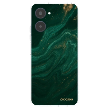 Picasee silikónový prehľadný obal pre Realme 10 4G - Green