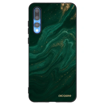Picasee silikónový čierny obal pre Huawei P20 Pro - Green