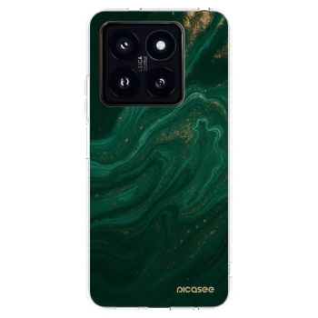 Picasee silikónový prehľadný obal pre Xiaomi 14 Pro - Green