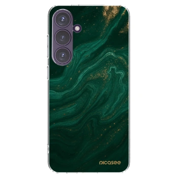 Picasee silikónový prehľadný obal pre Samsung Galaxy S24+ S926B 5G - Green