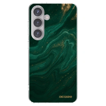 Picasee silikónový prehľadný obal pre Samsung Galaxy S24 S921B 5G - Green