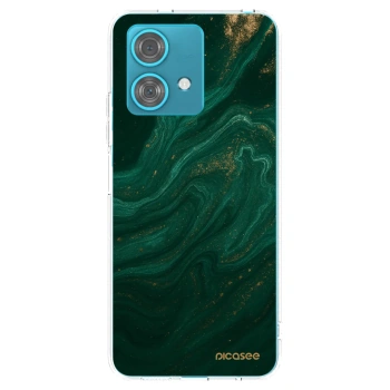 Picasee silikónový prehľadný obal pre Motorola Edge 40 Neo - Green
