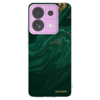 Picasee silikónový prehľadný obal pre Xiaomi Redmi Note 13 Pro 5G - Green