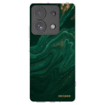 Picasee silikónový prehľadný obal pre Xiaomi Redmi Note 13 Pro 4G - Green
