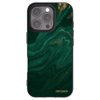 Picasee silikónový čierny obal pre Apple iPhone 16 Pro - Green