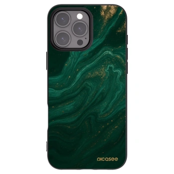 Picasee silikónový čierny obal pre Apple iPhone 16 Pro Max - Green