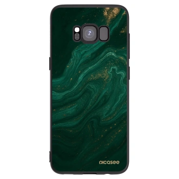 Picasee silikónový čierny obal pre Samsung Galaxy S8 G950F - Green