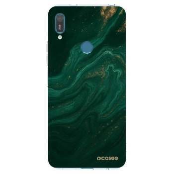 Picasee silikónový prehľadný obal pre Huawei Y7 2019 - Green