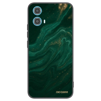 Picasee silikónový čierny obal pre Motorola Moto G34 5G - Green