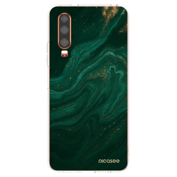 Picasee silikónový prehľadný obal pre Huawei P30 - Green