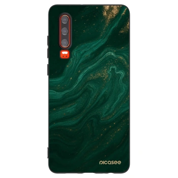 Picasee silikónový čierny obal pre Huawei P30 - Green