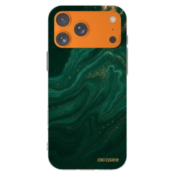 Picasee silikónový prehľadný obal pre Apple iPhone 17 Pro Max - Green