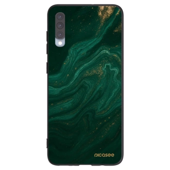 Picasee silikónový čierny obal pre Samsung Galaxy A70 A705F - Green
