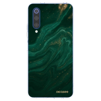 Picasee silikónový prehľadný obal pre Xiaomi Mi 9 SE - Green