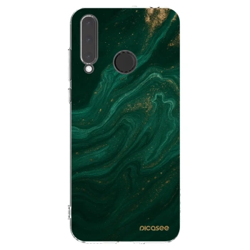 Picasee silikónový prehľadný obal pre Honor 20 Lite - Green