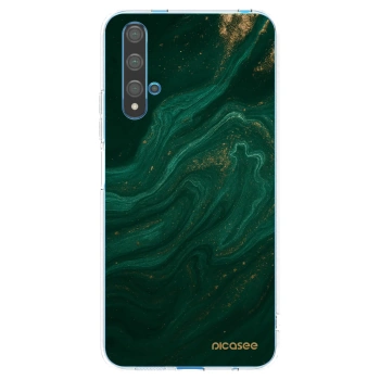 Picasee silikónový prehľadný obal pre Huawei Nova 5T - Green