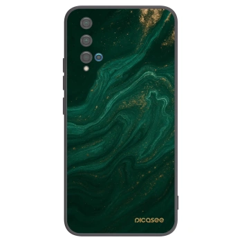 Picasee silikónový čierny obal pre Huawei Nova 5T - Green