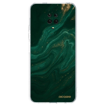 Picasee silikónový prehľadný obal pre Xiaomi Redmi Note 9S - Green