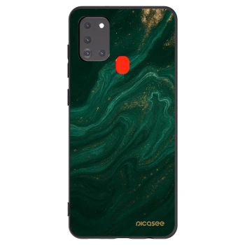 Picasee silikónový čierny obal pre Samsung Galaxy A21s - Green