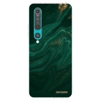 Picasee silikónový prehľadný obal pre Xiaomi Mi 10 - Green