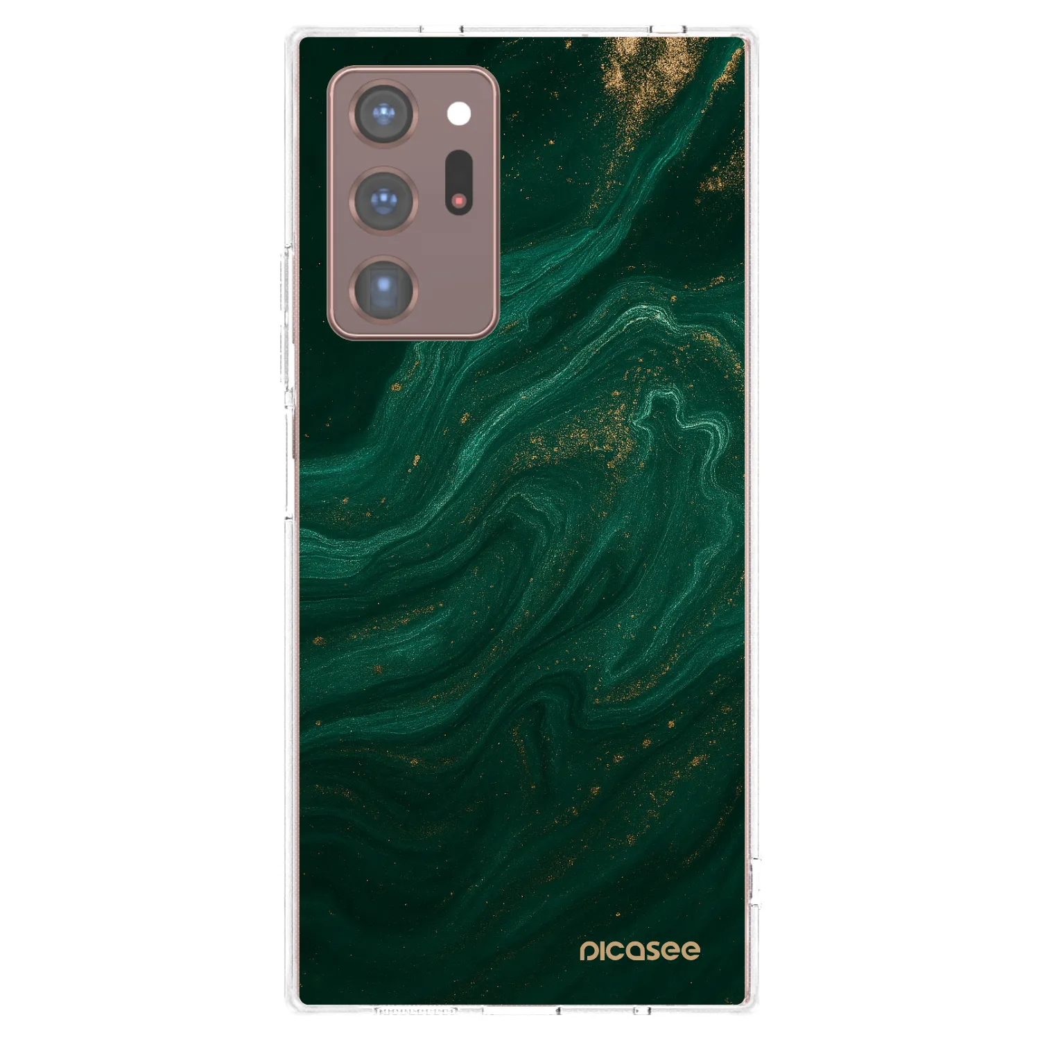 Picasee silikónový prehľadný obal pre Samsung Galaxy Note 20 Ultra - Green