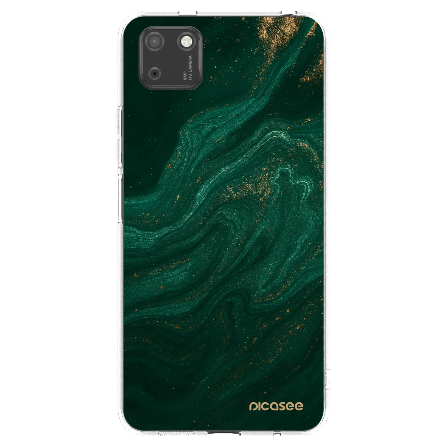 Silikónový prehľadný obal pre Huawei Y5P - Green