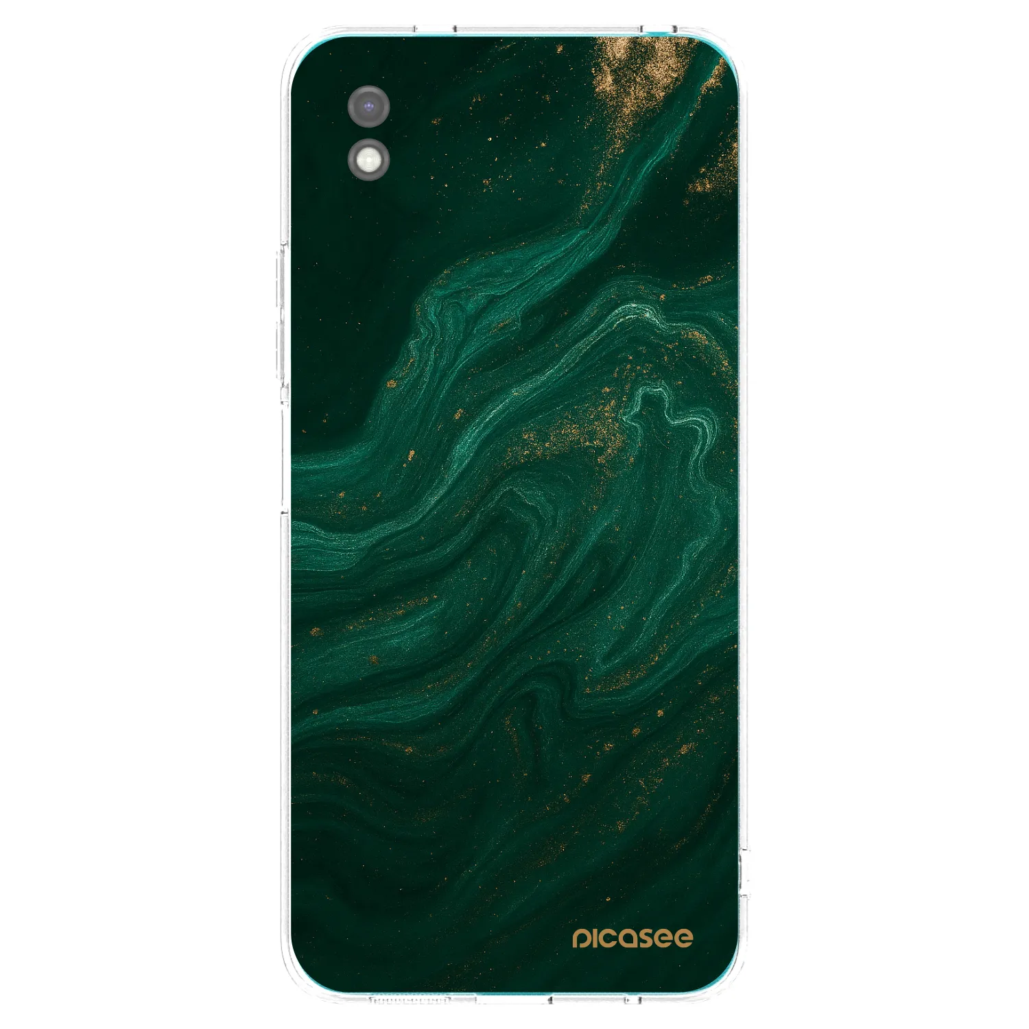 Picasee silikónový čierny obal pre Xiaomi Redmi 9A - Green