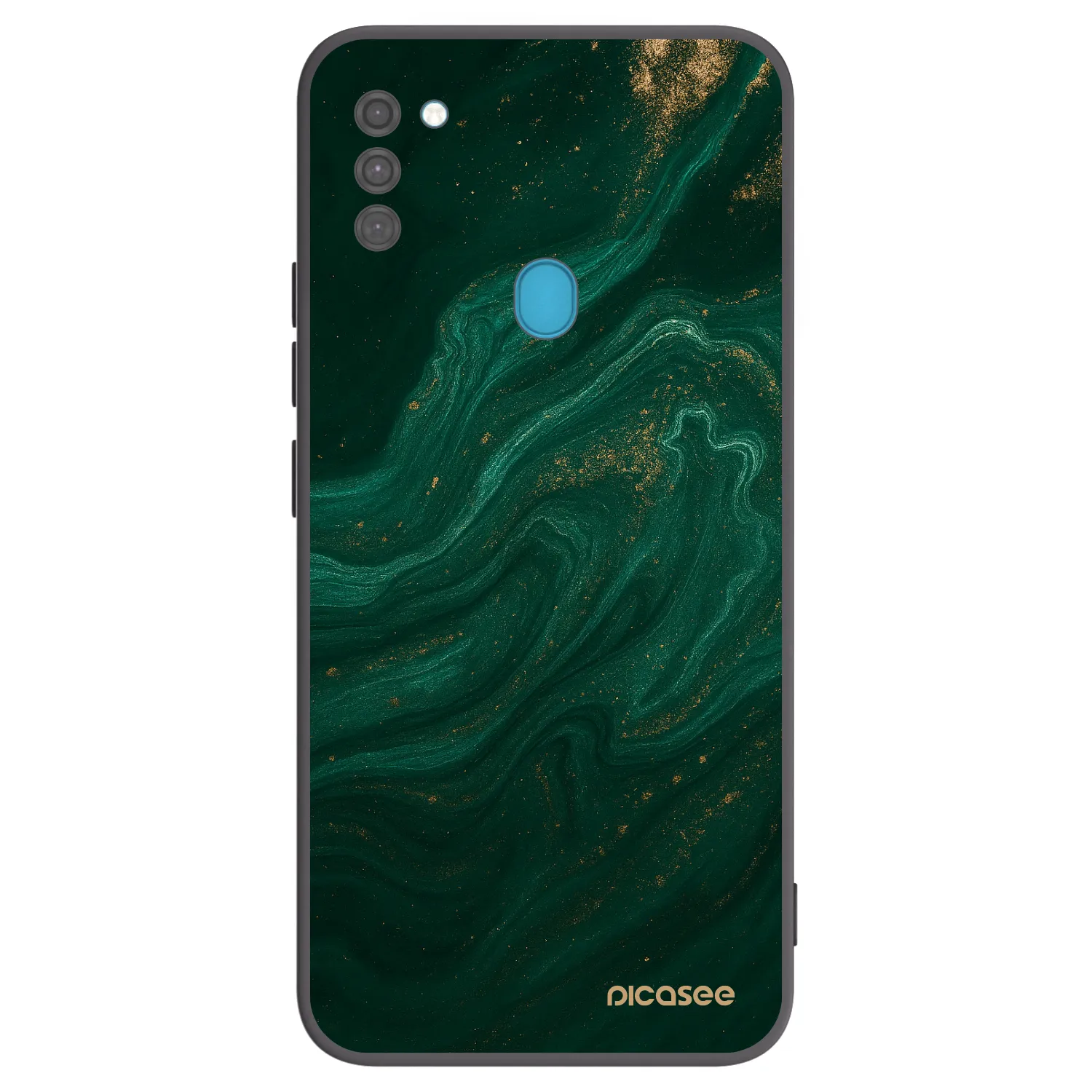 Picasee silikónový čierny obal pre Samsung Galaxy M11 - Green