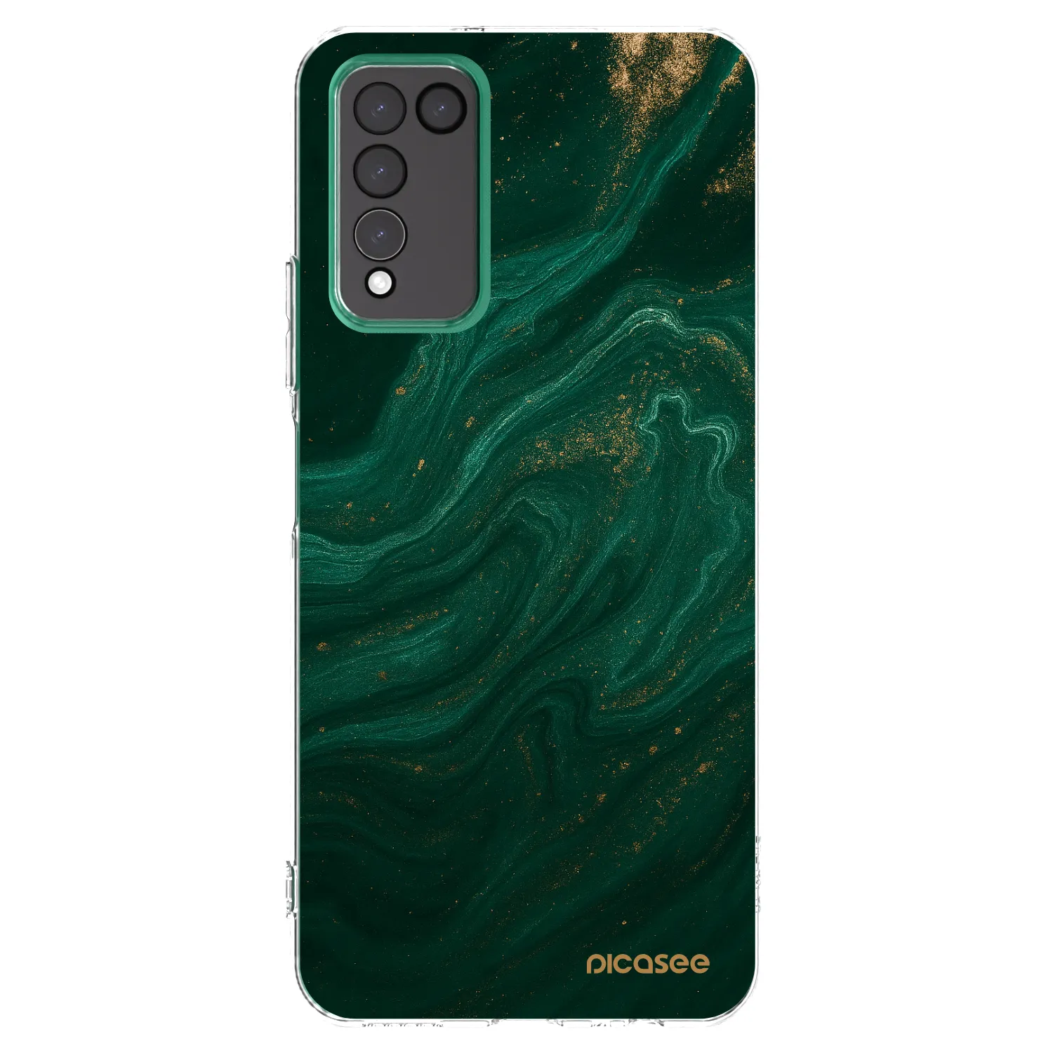 Picasee silikónový prehľadný obal pre Honor 10X Lite - Green