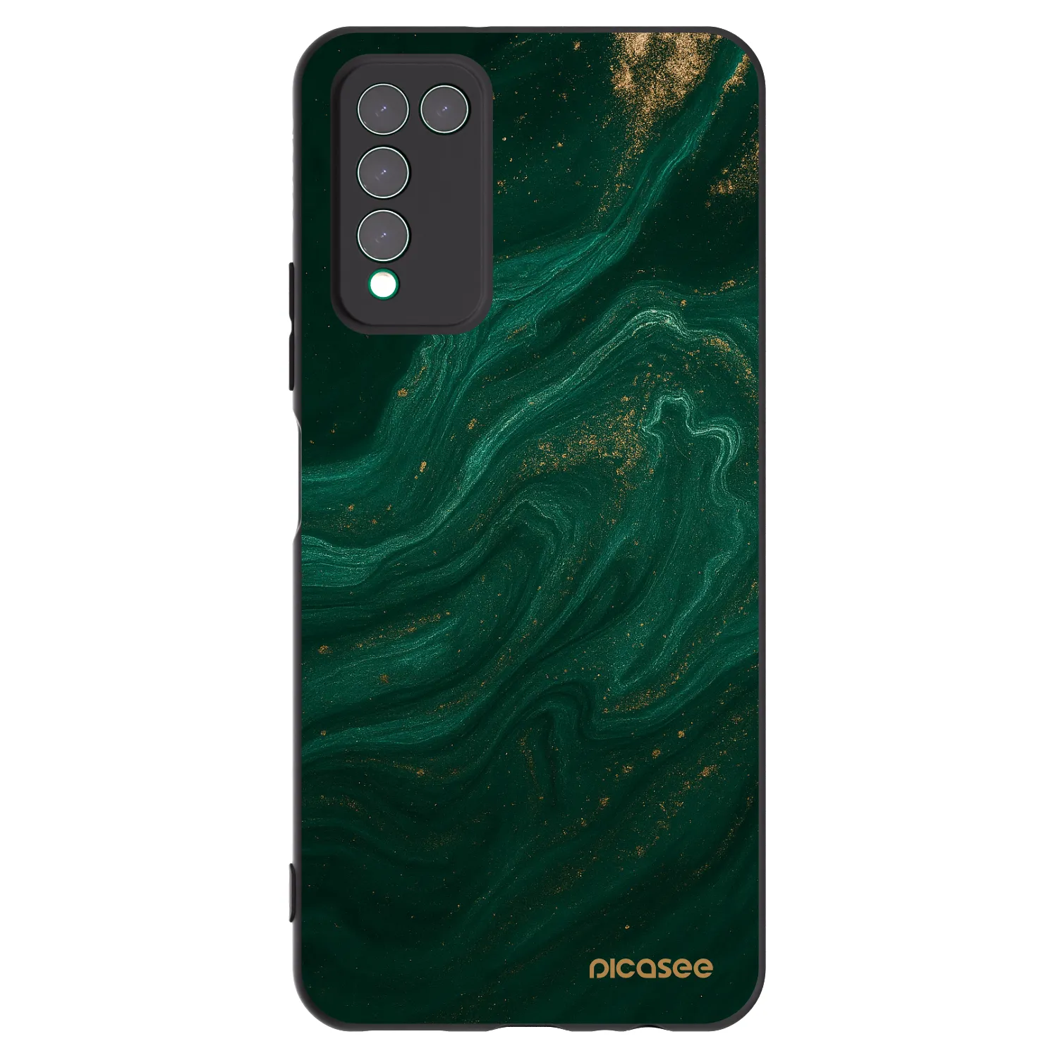 Picasee silikónový čierny obal pre Honor 10X Lite - Green