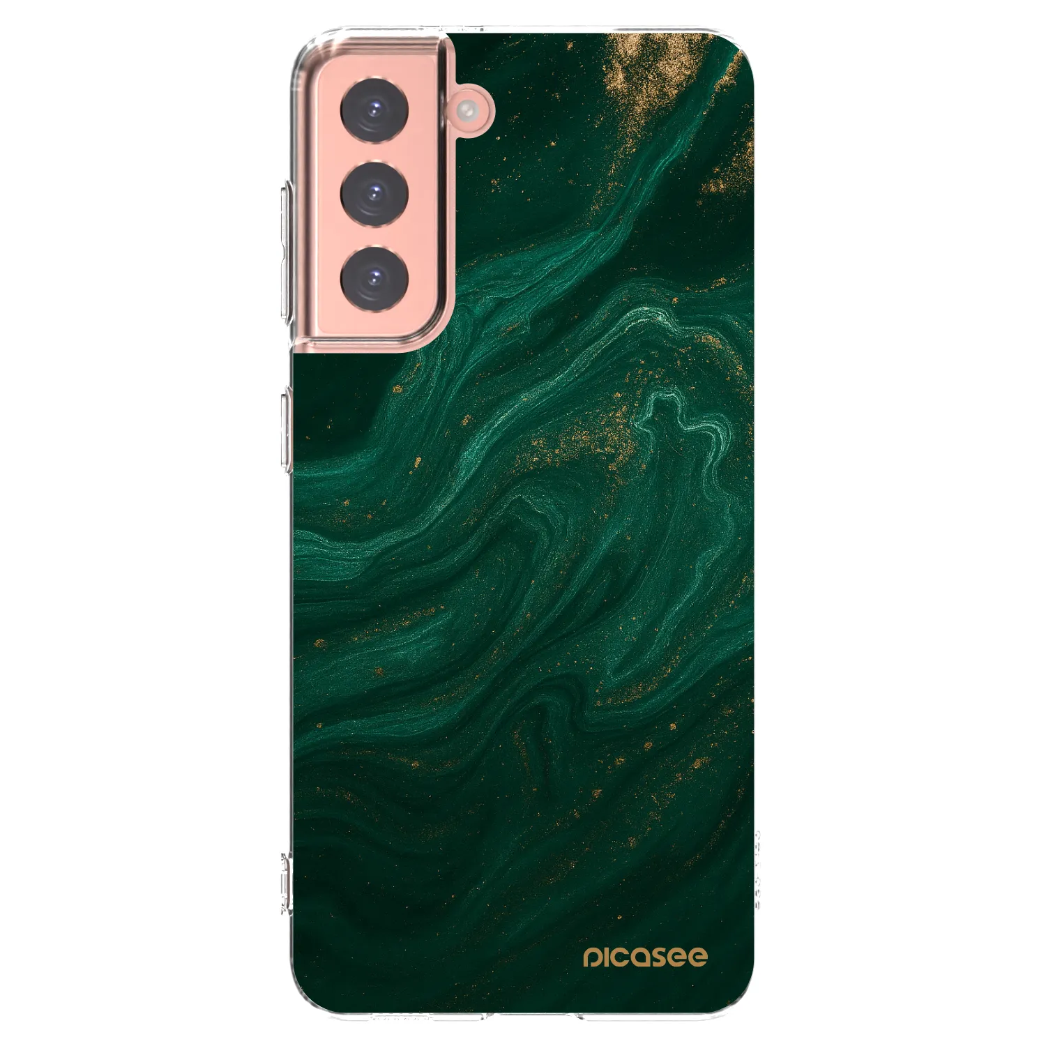 Silikónový prehľadný obal pre Samsung Galaxy S21 5G G991B - Green