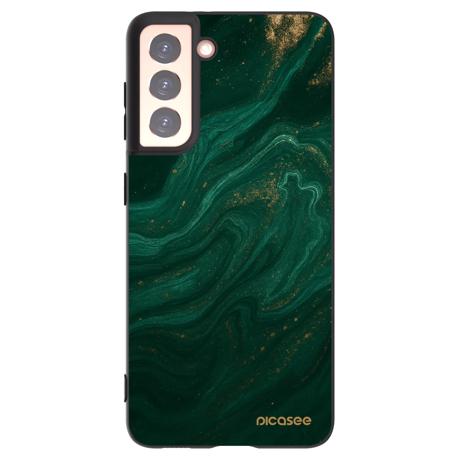 Silikónový čierny obal pre Samsung Galaxy S21 5G G991B - Green
