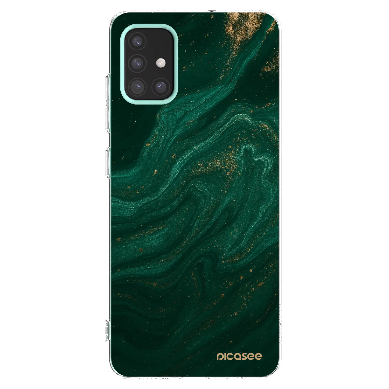 Picasee silikónový prehľadný obal pre Samsung Galaxy M31s - Green