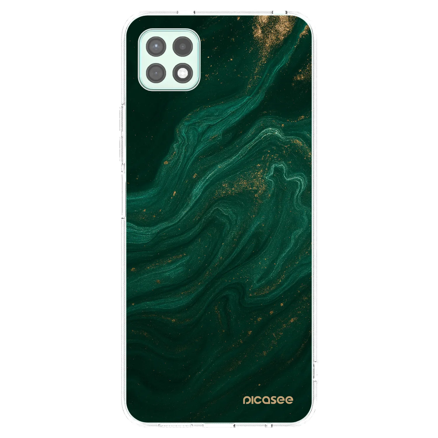 Picasee silikónový prehľadný obal pre Samsung Galaxy A22 A226B 5G - Green