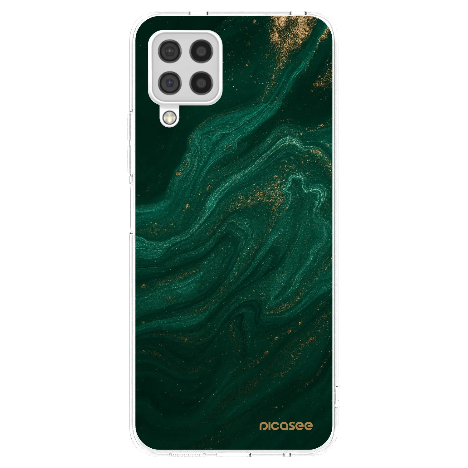 Picasee silikónový prehľadný obal pre Samsung Galaxy A22 A225F 4G - Green