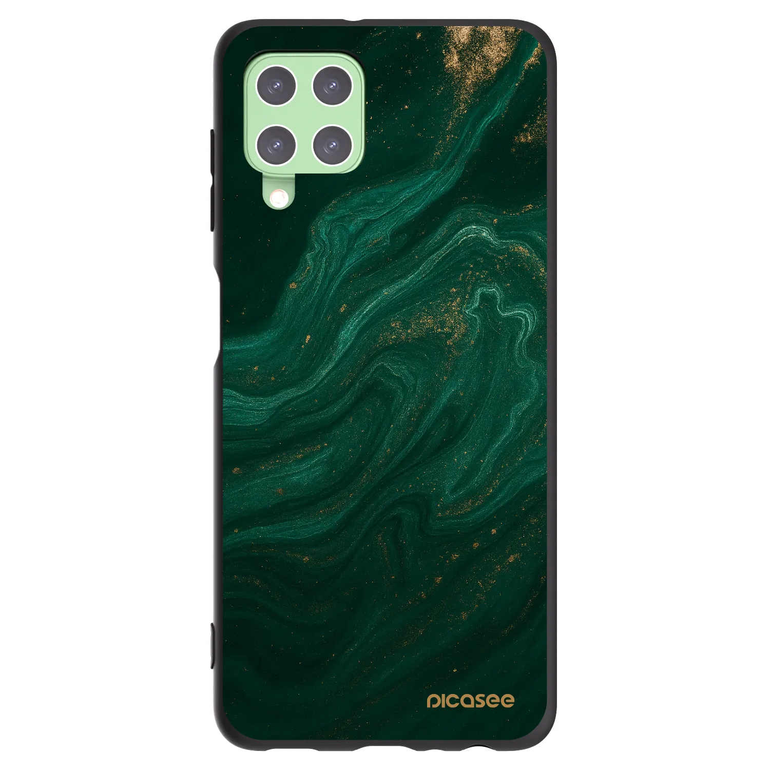 Picasee silikónový čierny obal pre Samsung Galaxy A22 A225F 4G - Green