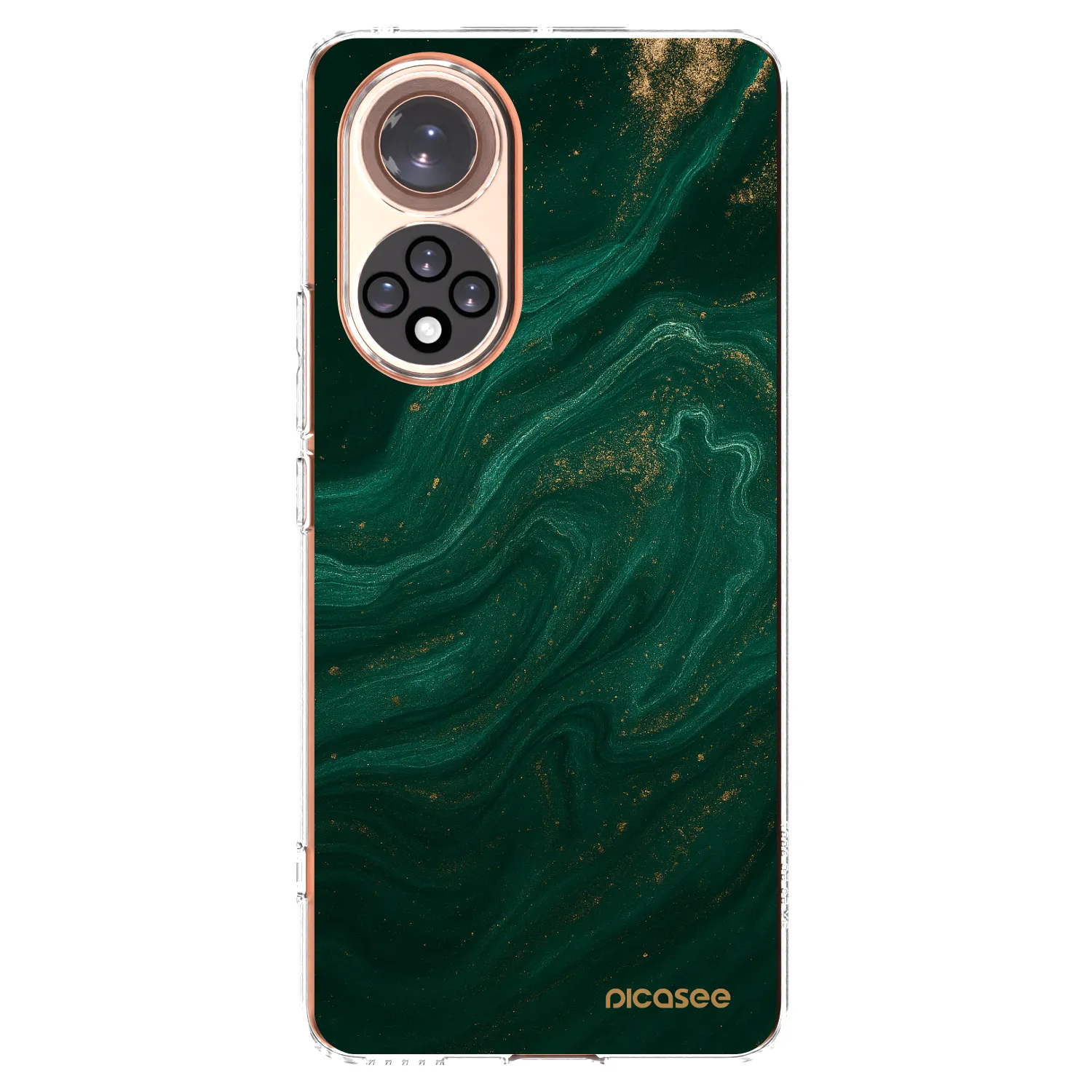 Picasee silikónový prehľadný obal pre Honor 50 5G - Green