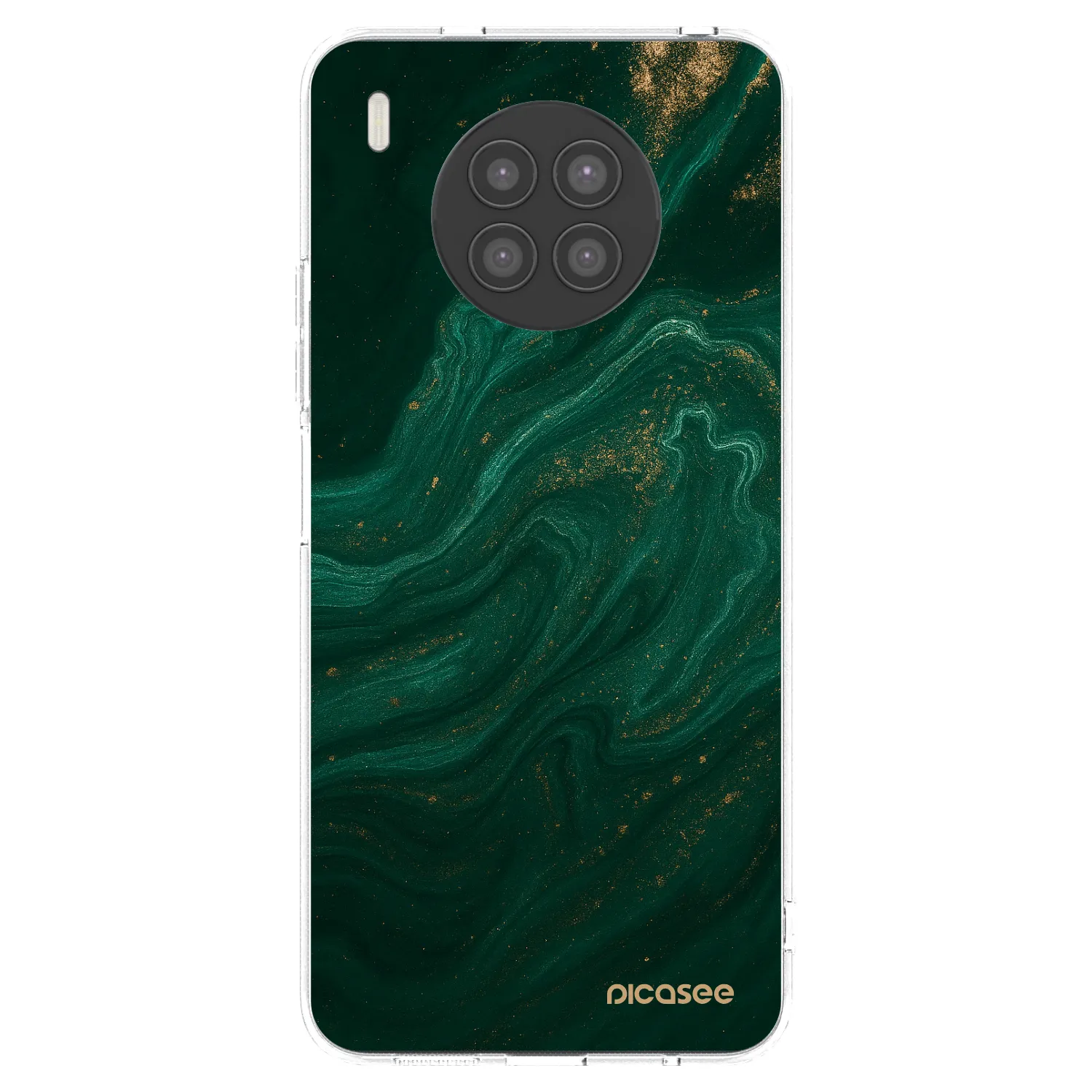 Silikónový prehľadný obal pre Huawei Nova 8i - Green